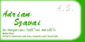 adrian szavai business card